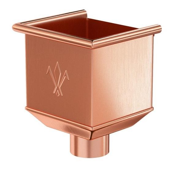 Водосток Aquasistem, система 125x90 - Водосборная воронка медная купить в Армавире