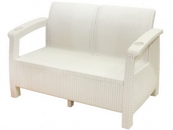 Двухместный диван Yalta Sofa Seаt белый купить в Армавире