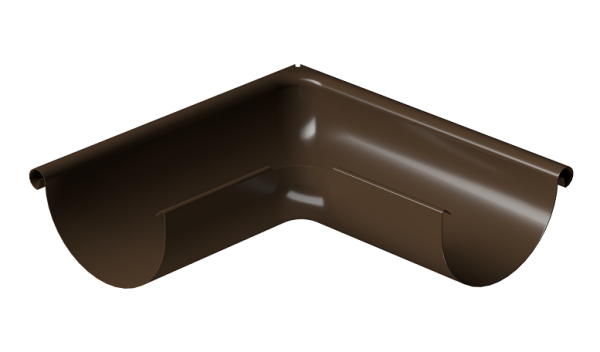 Угол внешний 90° D125 Döcke STAL PREMIUM Каштан, (RAL 8017) купить в Армавире