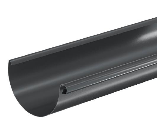 Водосток Aquasistem, система 125x90 - Водосточный желоб 3.00м RAL 7024 Тёмно-серый купить в Армавире