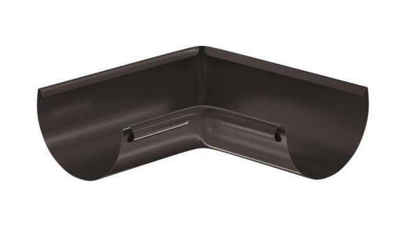Водосток Aquasistem, система 125x90 - Угол желоба, внутренний 90° RR 32 Тёмно-Коричневый купить в Армавире