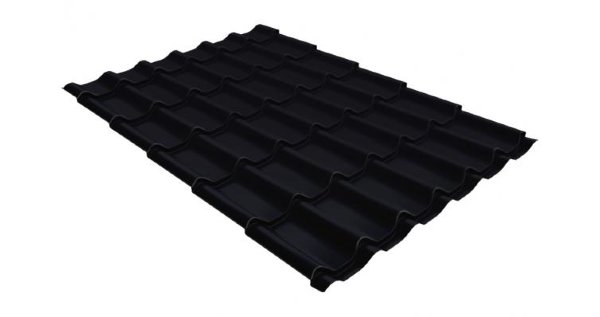 Металлочерепица классик GL 0,5 Velur20 RAL 9005 черный купить в Армавире