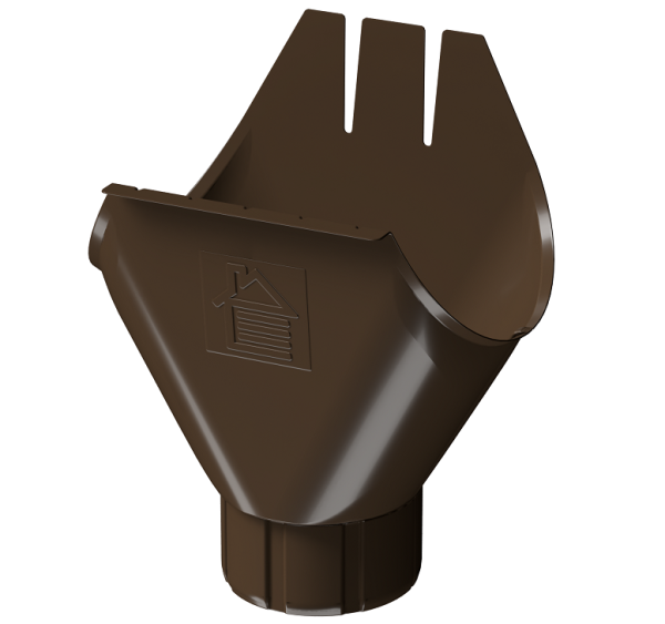 Воронка желоба D125 Döcke STAL PREMIUM Каштан, (RAL 8017) купить в Армавире