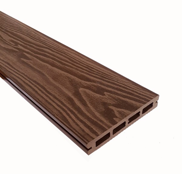 Террасная доска из ДПК Terrapol Смарт 3D Пустотелая с пазом Орех Милано купить в Армавире