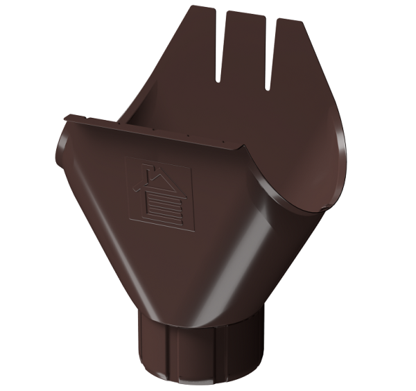 Воронка желоба D125 Döcke STAL PREMIUM Шоколад, (RAL 8019) купить в Армавире
