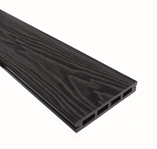 Террасная доска из ДПК Terrapol Смарт 3D Пустотелая с пазом Черное дерево купить в Армавире