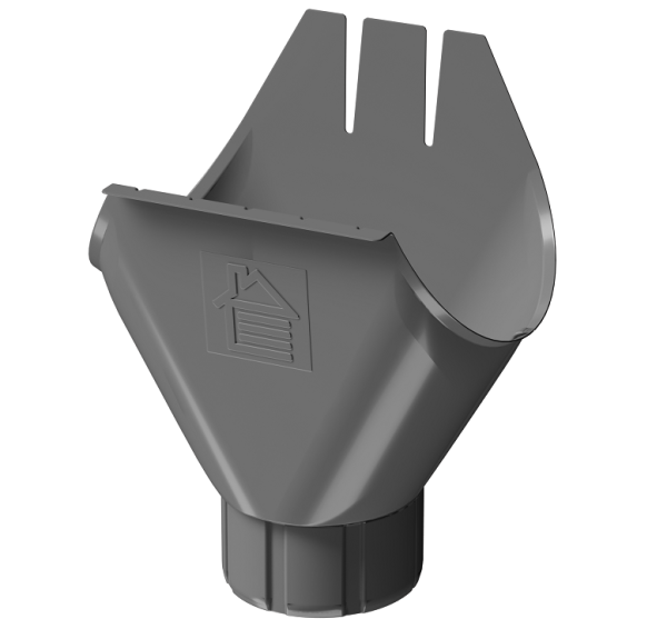 Воронка желоба D125 Döcke STAL PREMIUM Графит, (RAL 7024) купить в Армавире