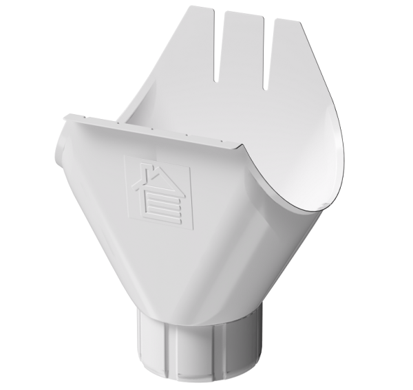 Воронка желоба D125 Döcke STAL PREMIUM Пломбир, (RAL 9010) купить в Армавире