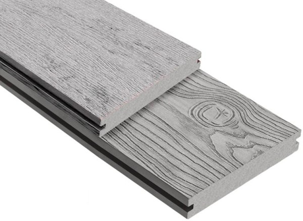 Террасная доска ДПК Outdoor 3D полнотелая STORM/OCEAN GREY серая микс купить в Армавире