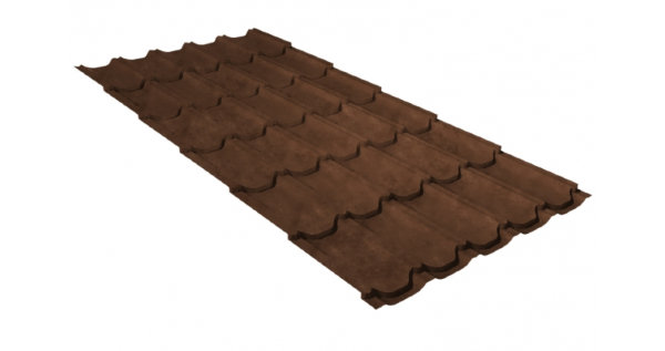 Металлочерепица квинта плюс GL 0,5 Safari Twincolor Brown купить в Армавире