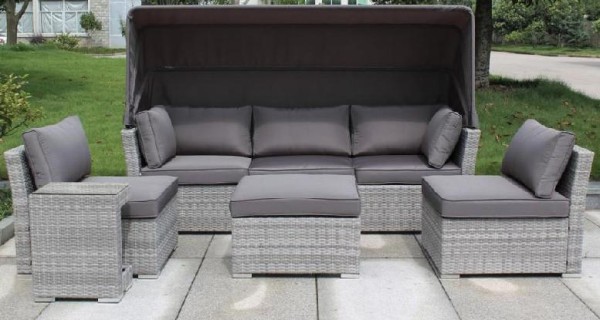 Диван-Трансформер AFINA плетеный из иск. ротанга AFM-320G Grey купить в Армавире