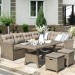 Комплект мебели AFINA плетеной из иск. ротанга AFM-307B Beige купить в Армавире