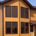 Фиброцементный сайдинг Latonit Красное дерево (RAL 8001/8008) купить в Армавире