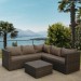 Комплект мебели AFINA плетеной из иск. ротанга YR825A Brown/Beige купить в Армавире