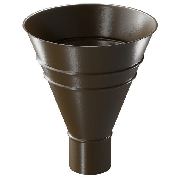 Воронка водосборная Döcke STAL PREMIUM, Каштан купить в Армавире