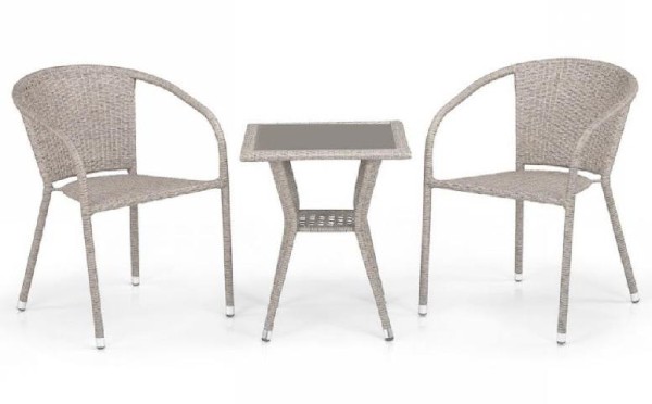 Комплект плетеной мебели AFINA из иск. ротанга T25C/Y137C-W85 Latte 2Pcs купить в Армавире