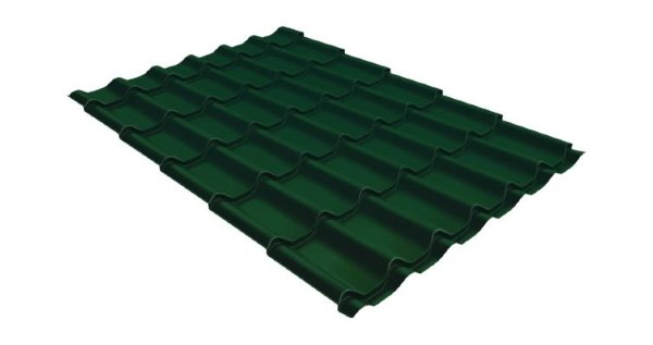 Металлочерепица классик 0,5 Satin RAL 6005 зеленый мох купить в Армавире