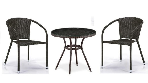 Комплект плетеной мебели AFINA из иск. ротанга Асоль-7 T282ANT/Y137C-W53 Brown 2Pcs купить в Армавире