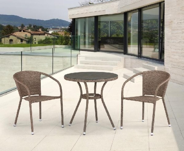 Комплект плетеной мебели AFINA из иск. ротанга T282ANT/Y137C-W56 Light Brown 2Pcs купить в Армавире