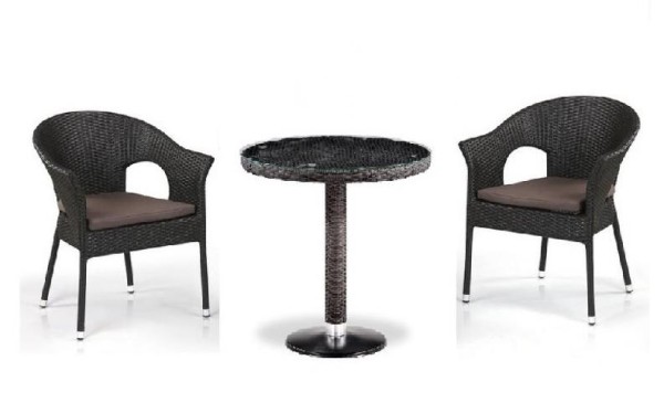Комплект плетеной мебели AFINA из иск. ротанга T601/Y79A-W53 Brown 2Pcs купить в Армавире