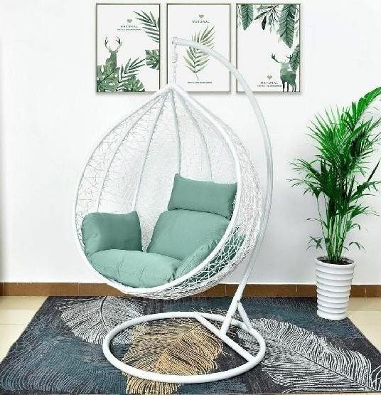 Кресло Подвесное из искусственного ротанга AFM-168A-XL White/Green купить в Армавире