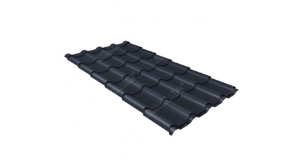 Металлочерепица камея 0,5 Satin RAL 7024 мокрый асфальт купить в Армавире