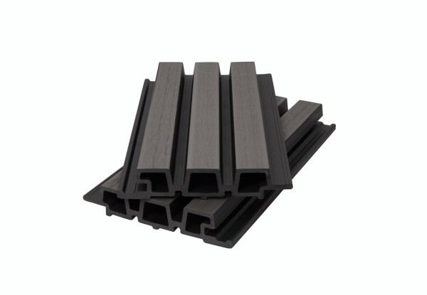 Фасадная панель брусковая двухцветная co-extrusion, grey dark купить в Армавире
