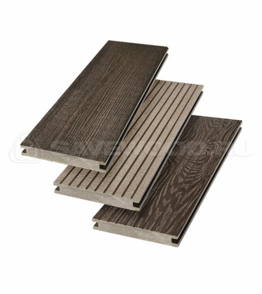 Террасная доска SW Fraxinus (R) полнотелая «SaveWood» Темно-коричневый купить в Армавире