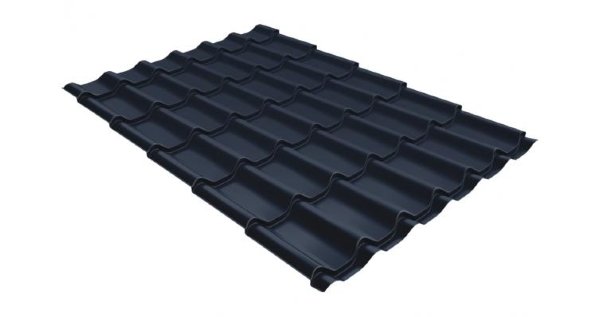 Металлочерепица классик 0,5 Satin RAL 7024 мокрый асфальт купить в Армавире