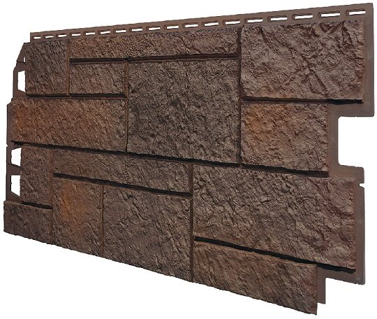 Фасадная панель VOX Sandstone (Сандстоун) темно коричневый купить в Армавире