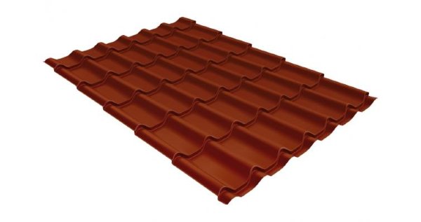 Металлочерепица классик 0,5 Satin RAL 8004 терракота купить в Армавире