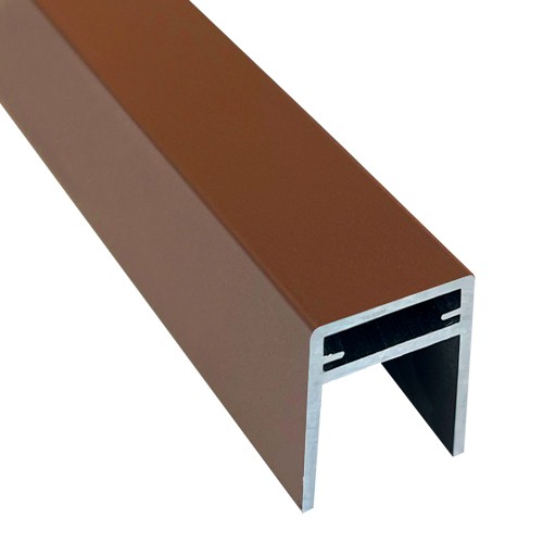П-профиль Алюминиевый EasyDecking 35x25 Коричневый купить в Армавире