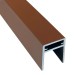 П-профиль Алюминиевый EasyDecking 35x25 Коричневый купить в Армавире