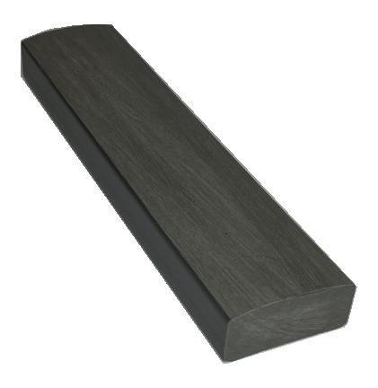 Лавочный брус Ecodecking Некст полнотелый брашированный 70х35 графит купить в Армавире