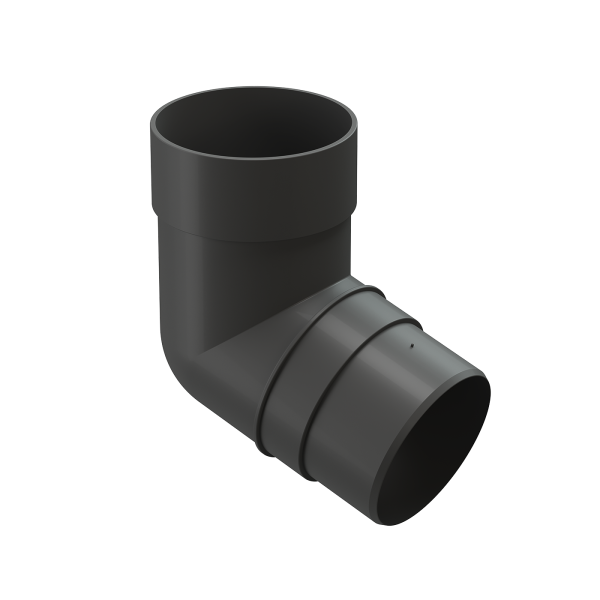 Колено 72˚ для водосточной трубы Docke Premium Графит купить в Армавире
