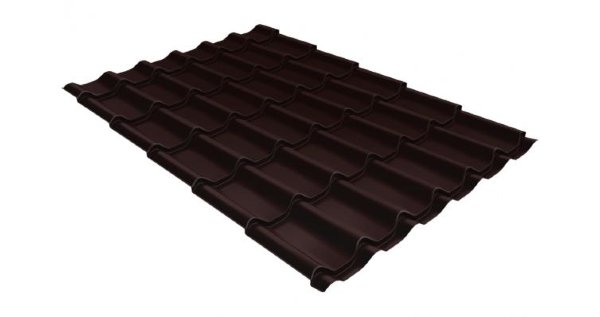 Металлочерепица классик 0,5 Satin RAL 8017 шоколад купить в Армавире