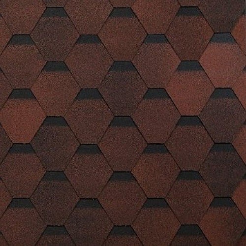 Гибкая черепица Shinglas, коллекция Оптима – Красный купить в Армавире