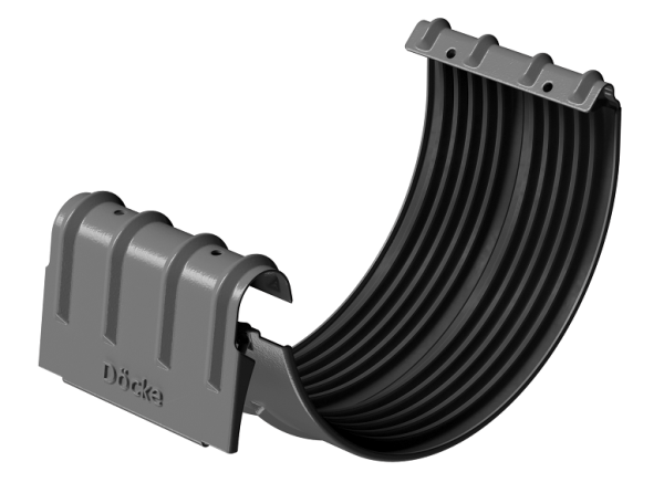 Соединитель желобов D125 Döcke STAL PREMIUM Графит, (RAL 7024) купить в Армавире