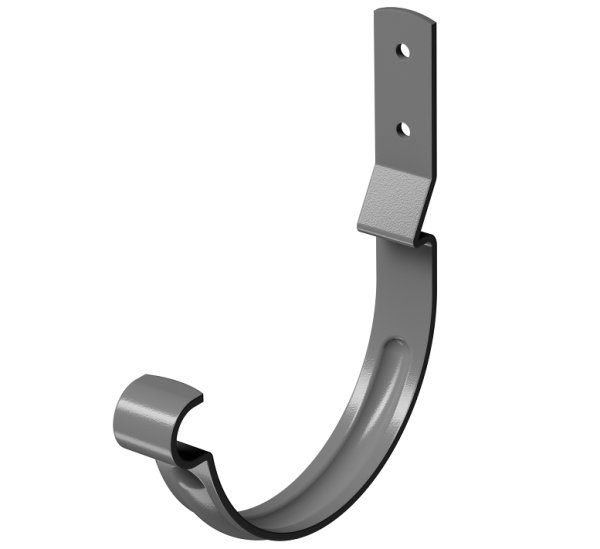 Карнизный крюк короткий (гнутый) D125 Döcke STAL PREMIUM Графит, (RAL 7024) купить в Армавире