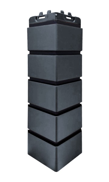 Угол Grand Line состаренный кирпич премиум Графит (шов RAL 9005) купить в Армавире