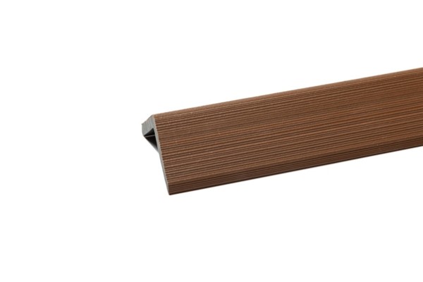 Уголок торцевой Ecodecking Скай коэкструзия 45х45х3000 Тик купить в Армавире