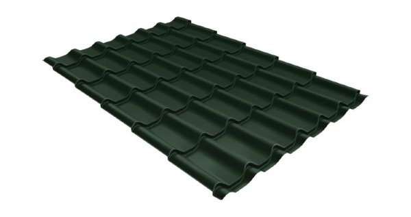 Металлочерепица классик 0,5 Satin RR 11 темно-зеленый купить в Армавире